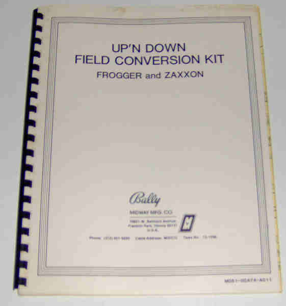 (image for) Up'n Down Field Conversion Kit - Frogger and Zaxxon